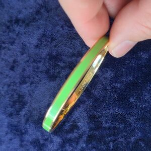 J. Crew green enamel bangle bracelet in bright neon green